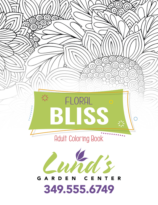 Good Value Floral Bliss Adult Coloring Book-41038