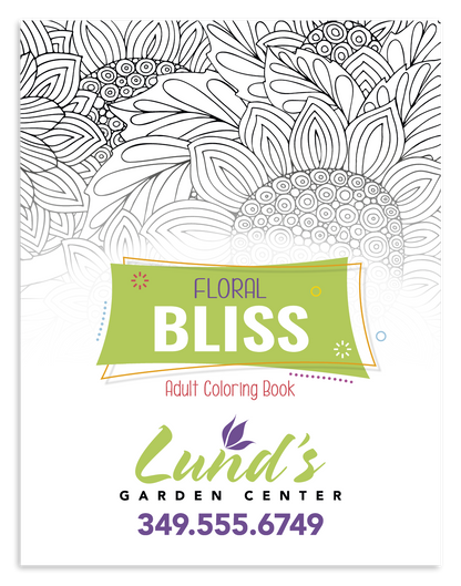 Good Value Floral Bliss Adult Coloring Book-41038