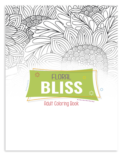 Good Value Floral Bliss Adult Coloring Book-41038
