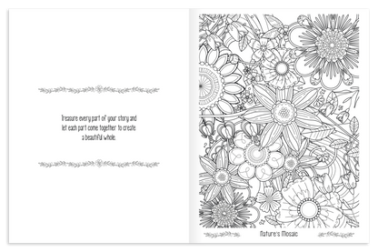 Good Value Floral Bliss Adult Coloring Book-41038