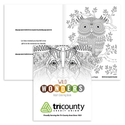 Good Value Wild Wonders Adult Coloring Book-41040