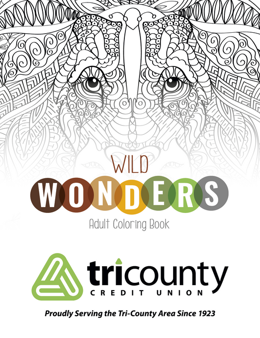 Good Value Wild Wonders Adult Coloring Book-41040