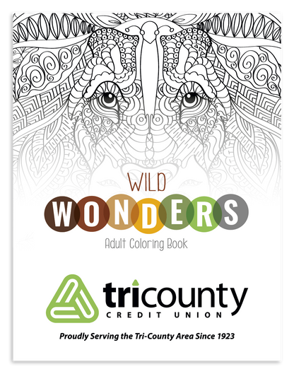 Good Value Wild Wonders Adult Coloring Book-41040