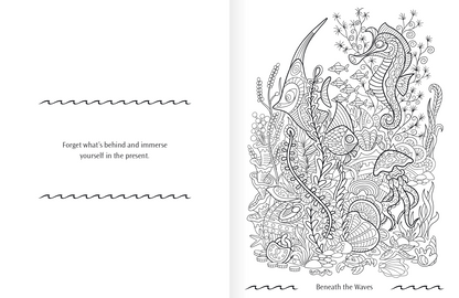 Good Value Oceans of Serenity Adult Coloring Book-41055