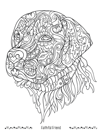 Good Value Unwind with Pets Adult Coloring Book-41269