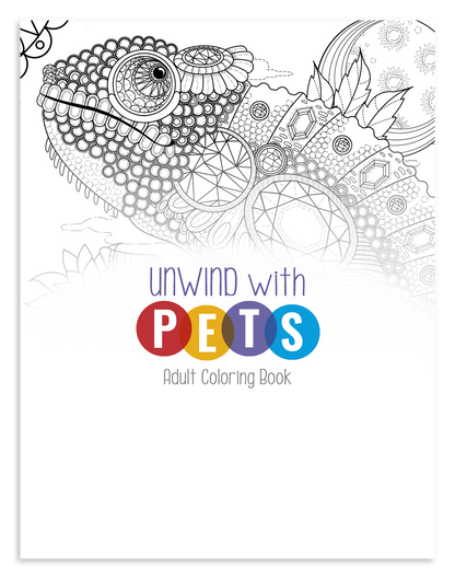 Good Value Unwind with Pets Adult Coloring Book-41269
