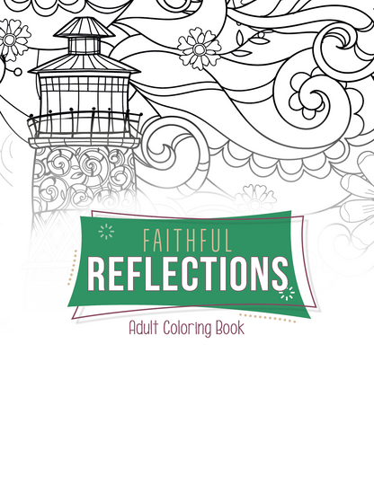 Good Value Faithful Reflections Adult Coloring Book-41281