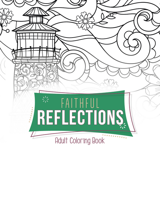 Good Value Faithful Reflections Adult Coloring Book-41281