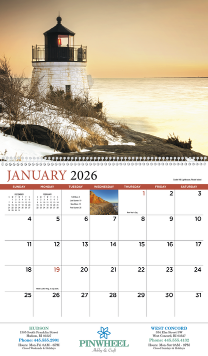 HotLine Products New England Appointment Calendar  Spiral-412