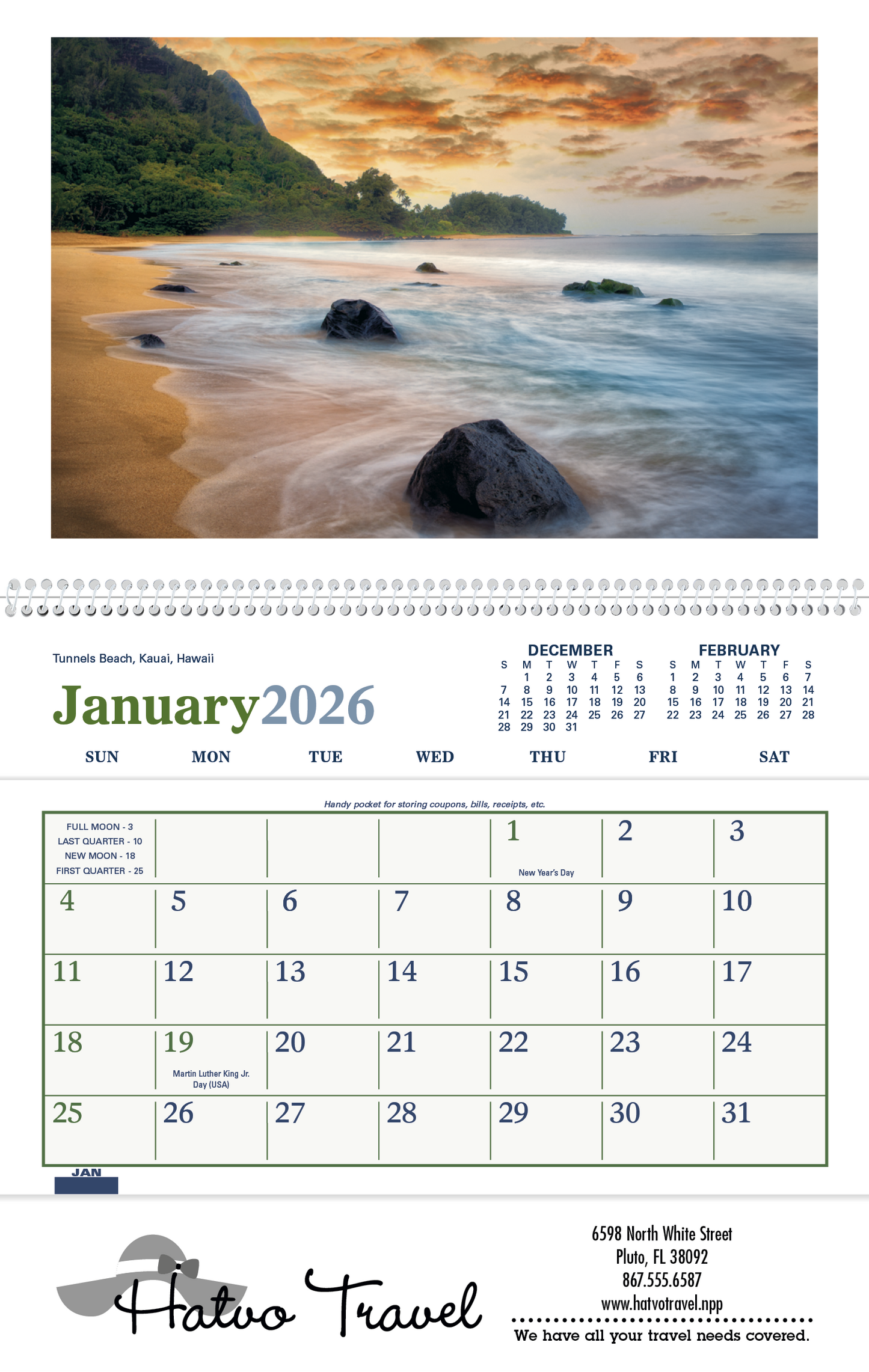 Triumph Calendars Beautiful America Pocket Calendar-4150