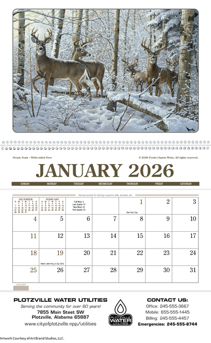 Triumph Calendars Wildlife Art Pocket Calendar-4153