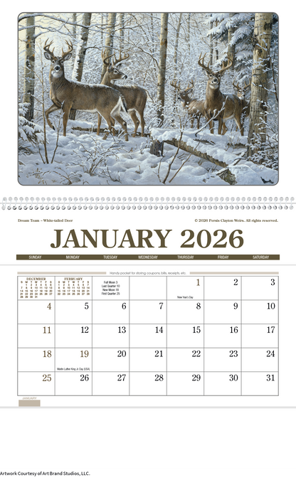 Triumph Calendars Wildlife Art Pocket Calendar-4153