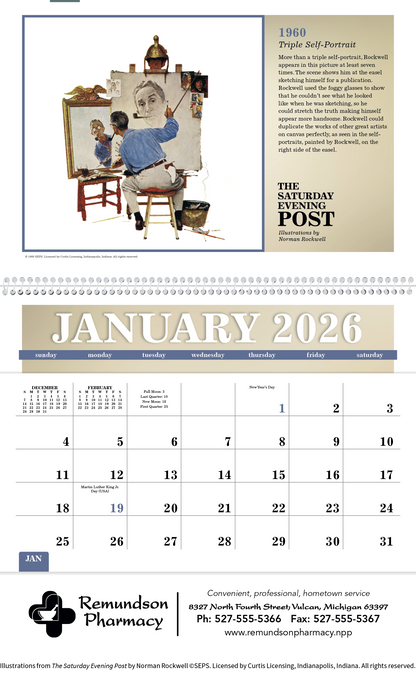 Triumph Calendars The Saturday Evening Post Pocket Calendar-4156