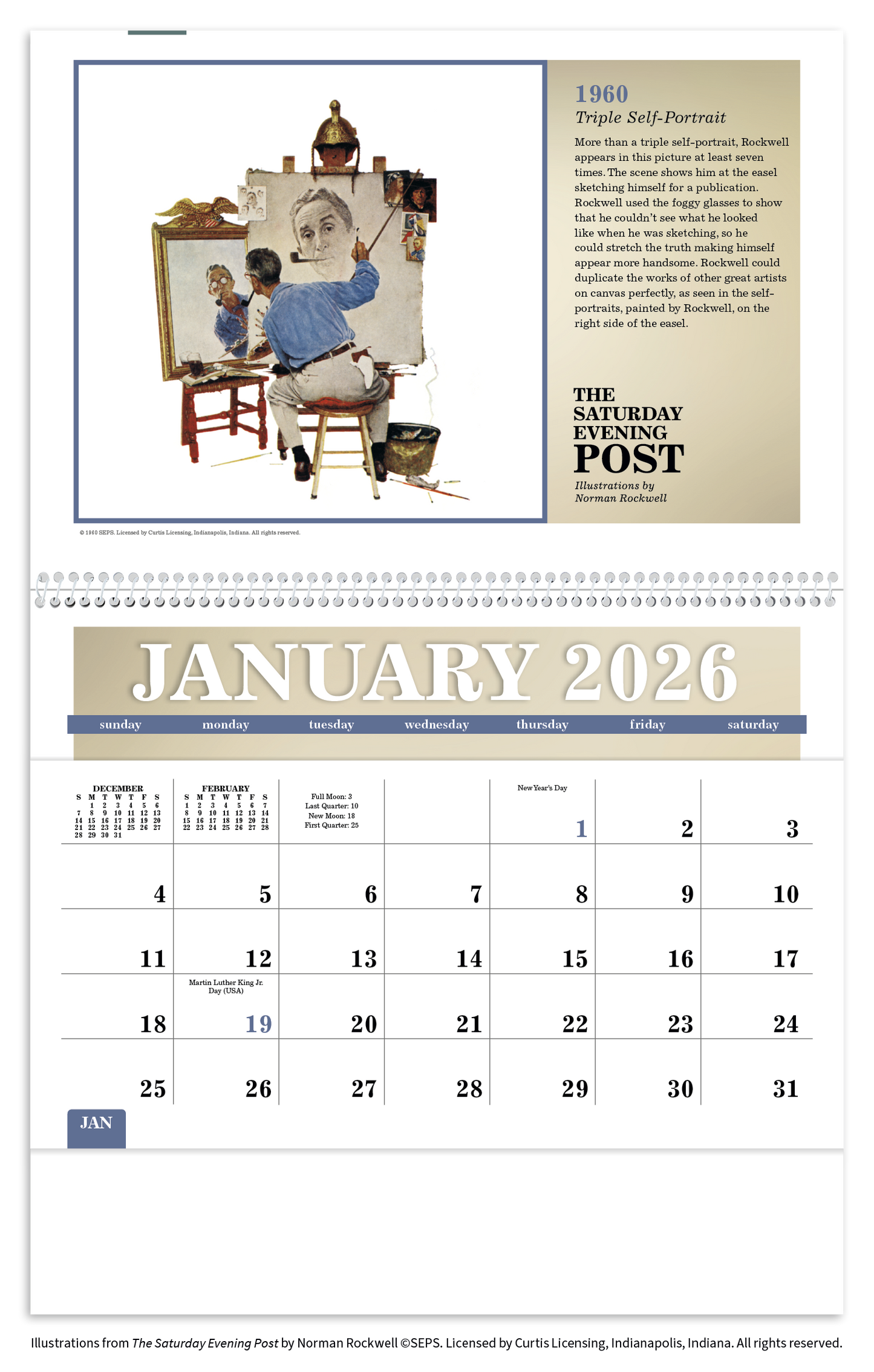 Triumph Calendars The Saturday Evening Post Pocket Calendar-4156