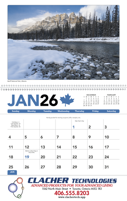 Triumph Calendars Canadian Scenic Pocket Calendar-4160