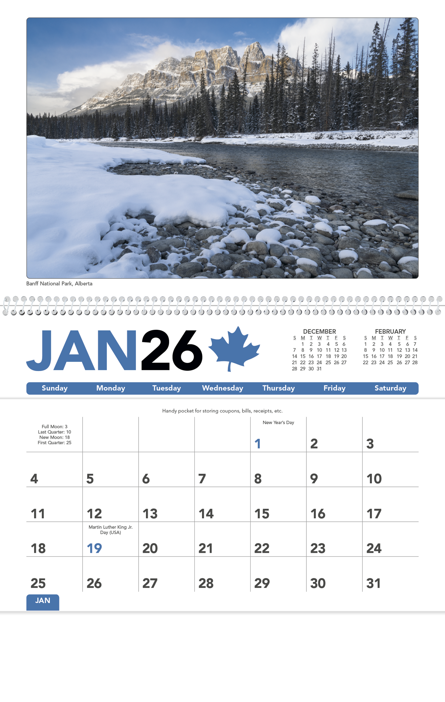 Triumph Calendars Canadian Scenic Pocket Calendar-4160
