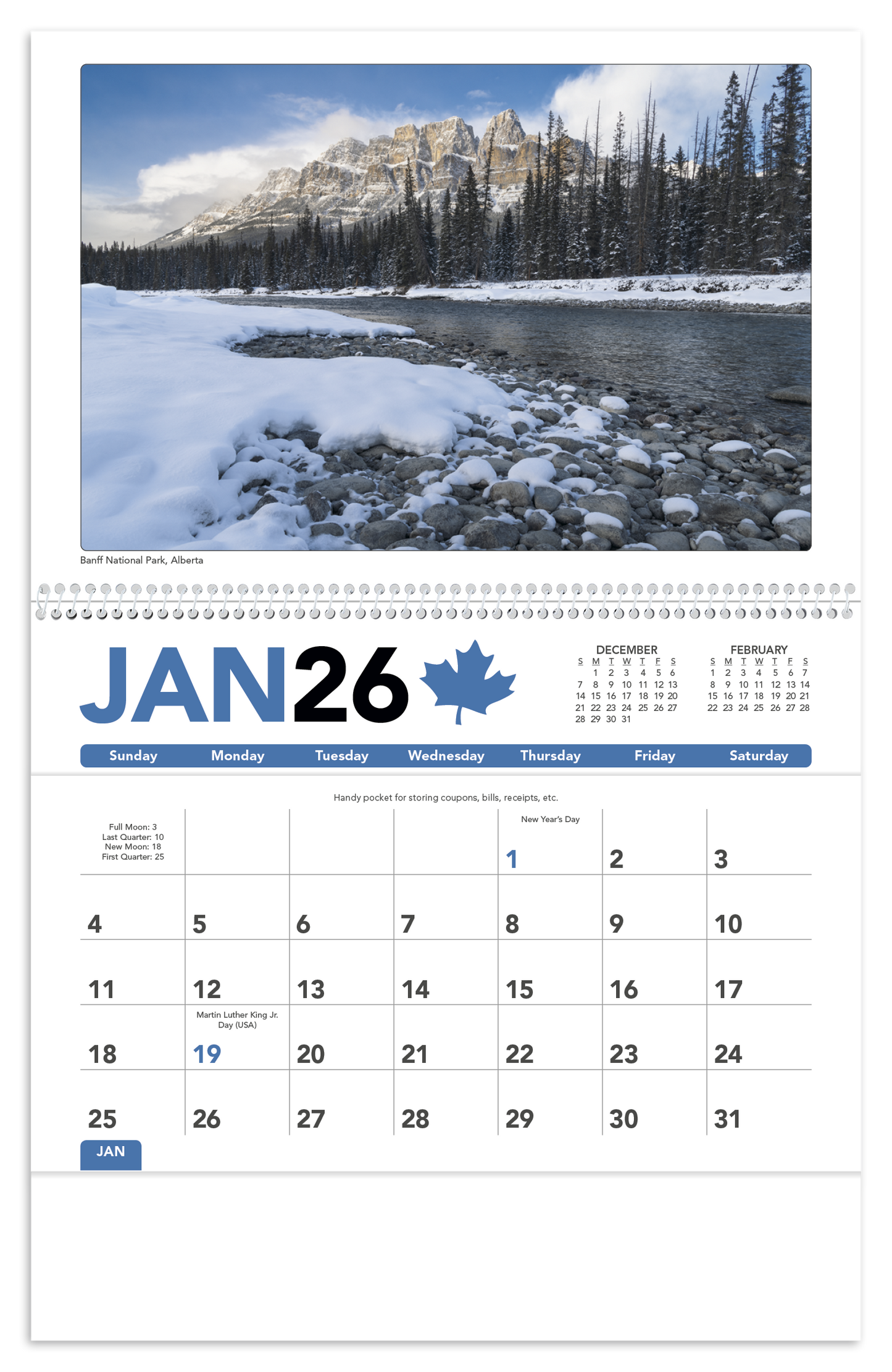Triumph Calendars Canadian Scenic Pocket Calendar-4160