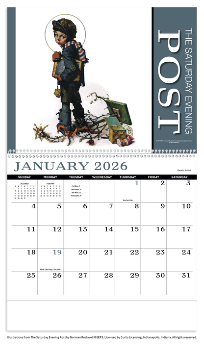 HotLine Products Saturday Evening Post Appointment Calendar  Spiral-419