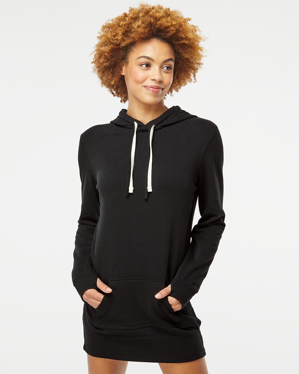 Independent Trading Co. Women’s Special Blend Hooded Sweatshirt Dress - PRM65DRS