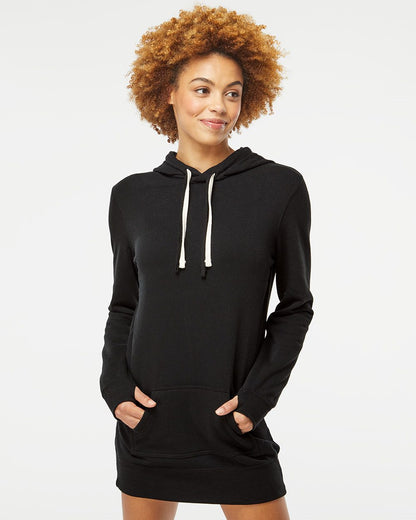Independent Trading Co. Women’s Special Blend Hooded Sweatshirt Dress - PRM65DRS