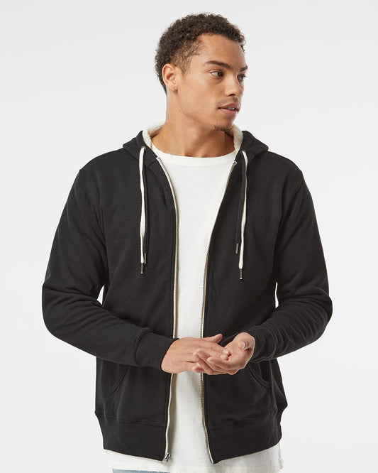 Independent Trading Co. Sherpa-Lined Hooded Sweatshirt - EXP90SHZ