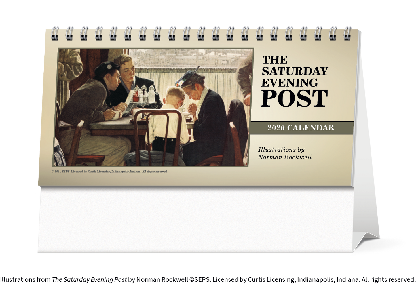 Triumph Calendars The Saturday Evening Post Illustrations by Norman Rockwell Desk Calendar-4250