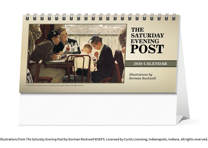 Triumph Calendars The Saturday Evening Post Illustrations by Norman Rockwell Desk Calendar-4250
