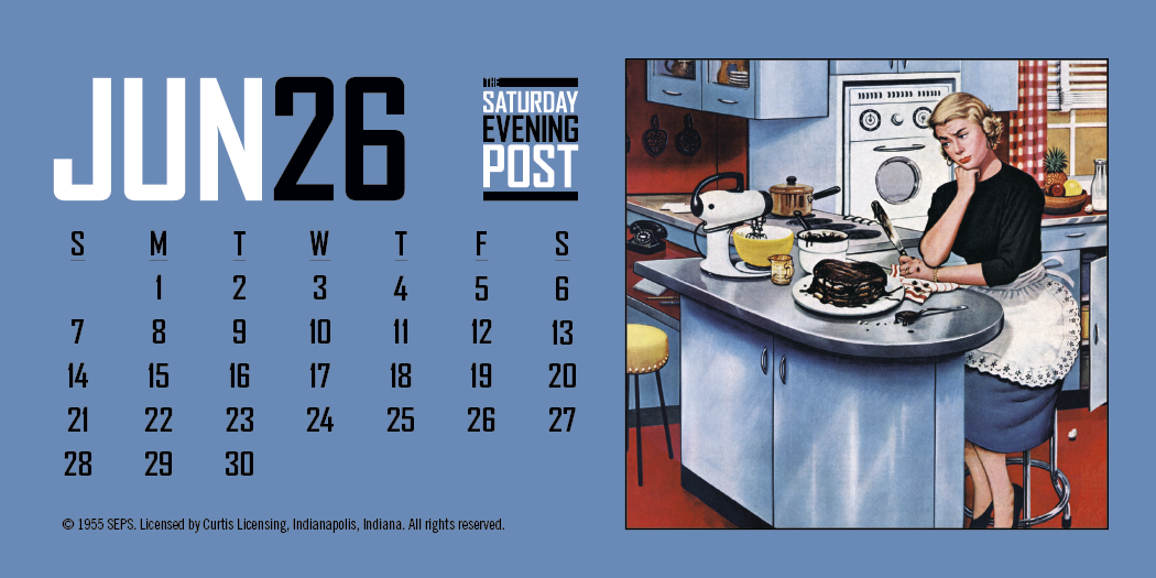 Triumph Calendars  The Saturday Evening Post Desk Calendar-4252