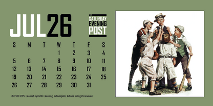 Triumph Calendars  The Saturday Evening Post Desk Calendar-4252