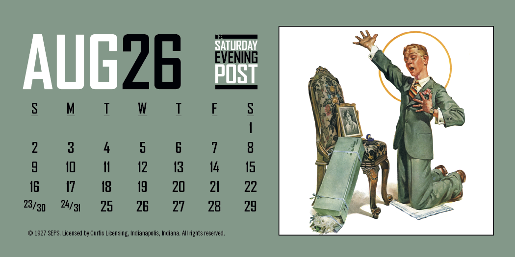 Triumph Calendars  The Saturday Evening Post Desk Calendar-4252