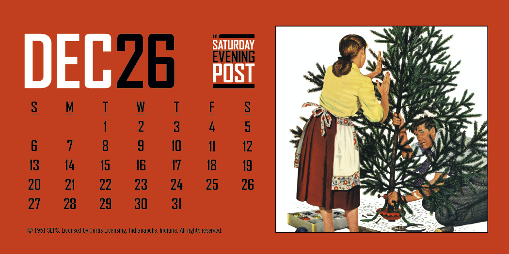 Triumph Calendars  The Saturday Evening Post Desk Calendar-4252
