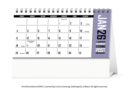 Triumph Calendars  The Saturday Evening Post Desk Calendar-4252