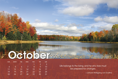 Triumph Calendars Scenic Moments Large Desk Calendar-4275
