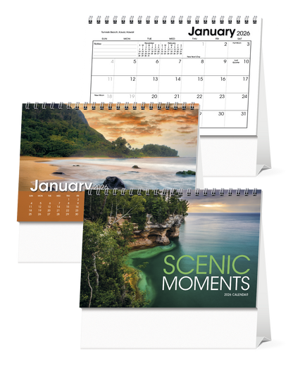 Triumph Calendars Scenic Moments Large Desk Calendar-4275