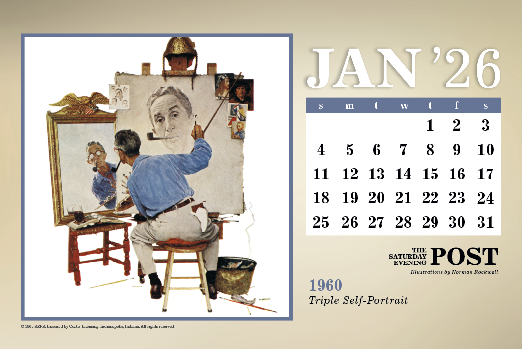Triumph Calendars The Saturday Evening Post Large Desk Calendar-4276