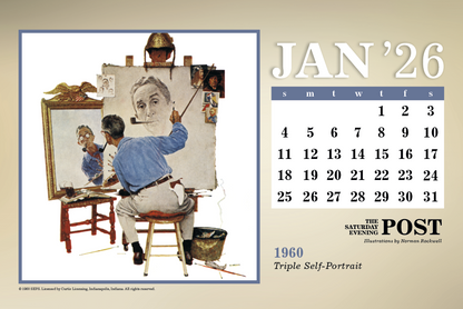 Triumph Calendars The Saturday Evening Post Large Desk Calendar-4276