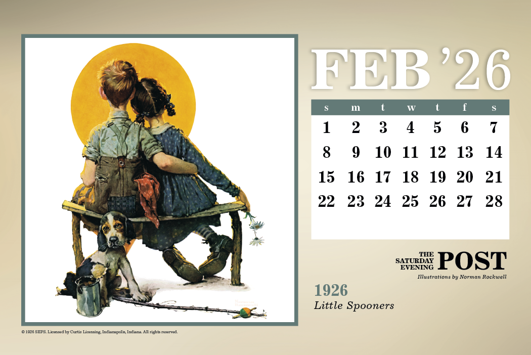 Triumph Calendars The Saturday Evening Post Large Desk Calendar-4276