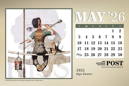 Triumph Calendars The Saturday Evening Post Large Desk Calendar-4276