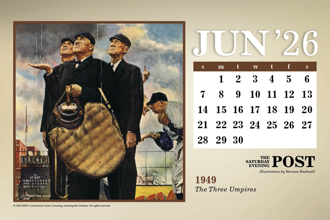 Triumph Calendars The Saturday Evening Post Large Desk Calendar-4276