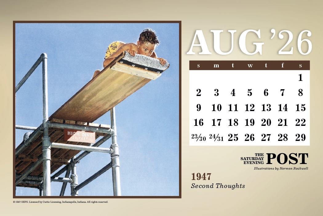 Triumph Calendars The Saturday Evening Post Large Desk Calendar-4276