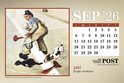 Triumph Calendars The Saturday Evening Post Large Desk Calendar-4276