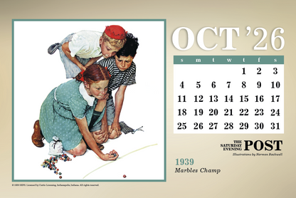Triumph Calendars The Saturday Evening Post Large Desk Calendar-4276