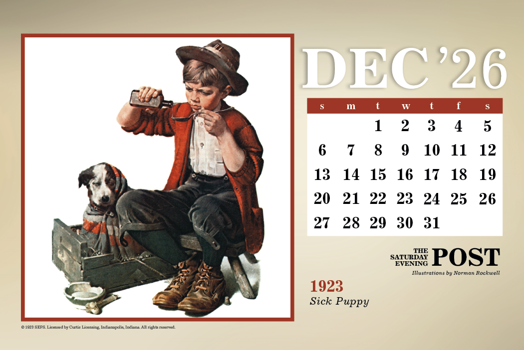 Triumph Calendars The Saturday Evening Post Large Desk Calendar-4276