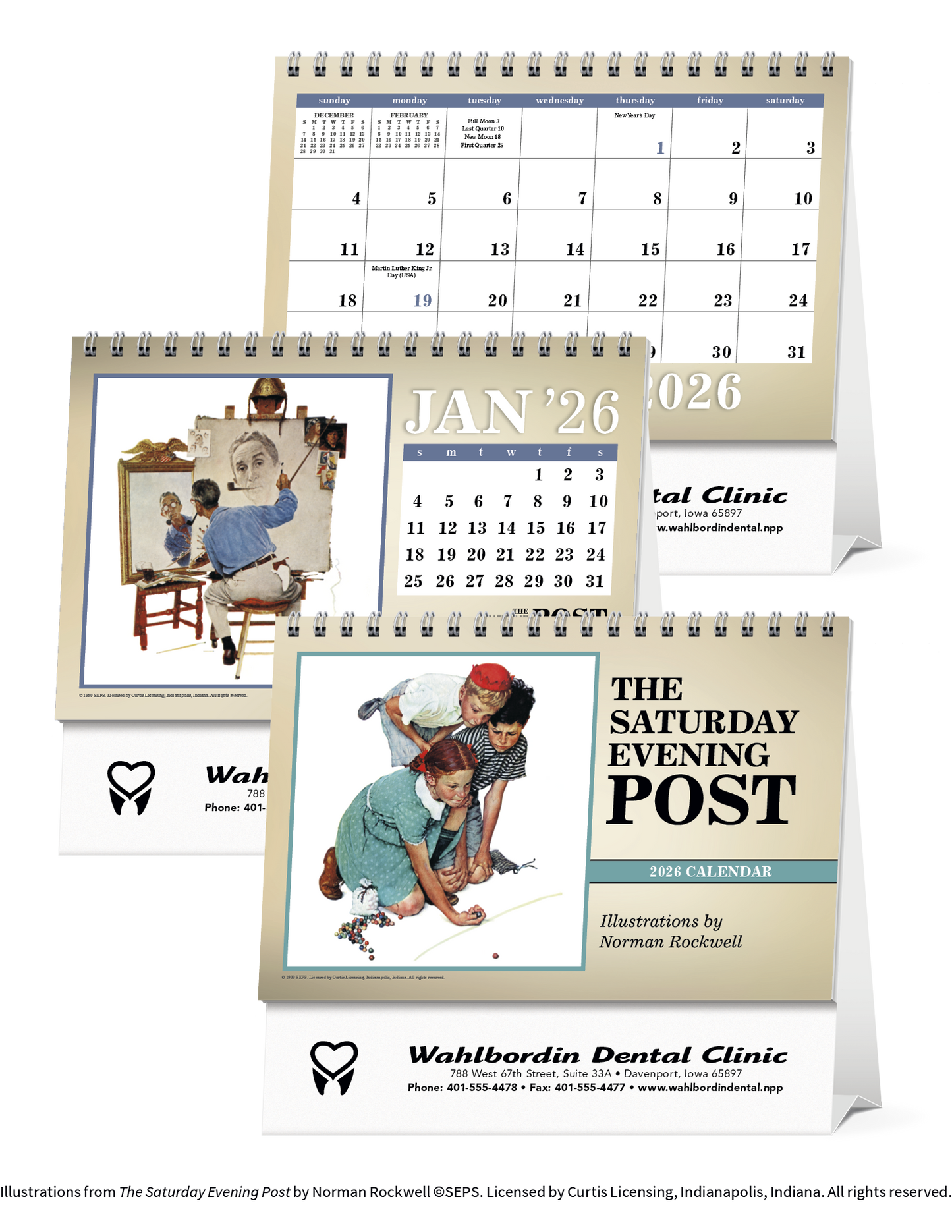 Triumph Calendars The Saturday Evening Post Large Desk Calendar-4276