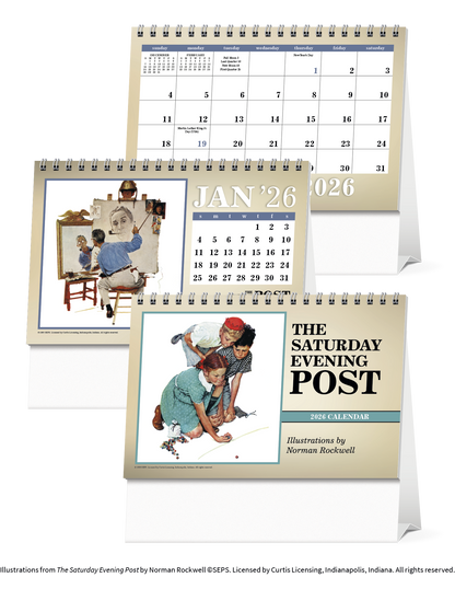 Triumph Calendars The Saturday Evening Post Large Desk Calendar-4276