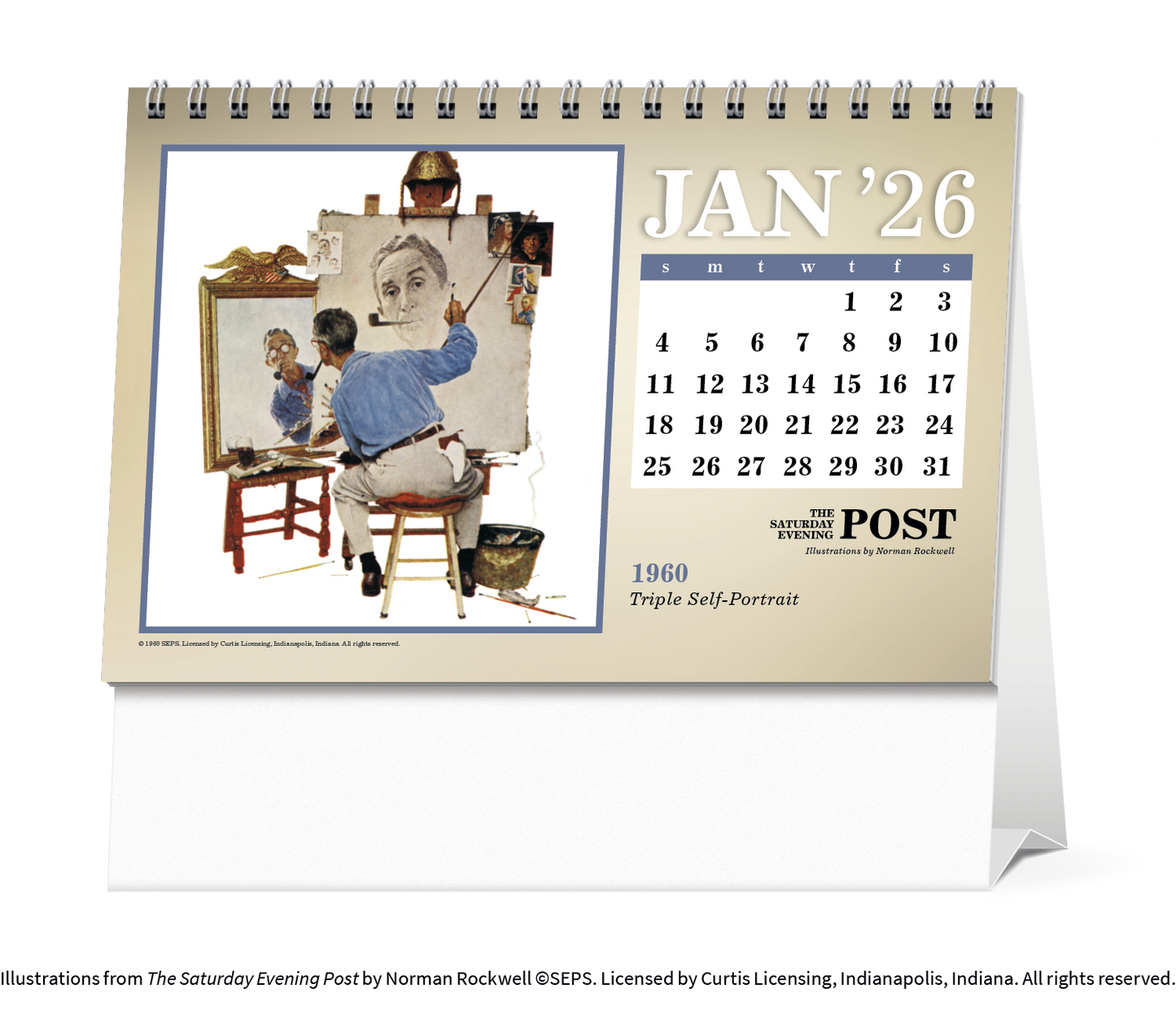 Triumph Calendars The Saturday Evening Post Large Desk Calendar-4276