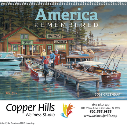 HotLine Products America Remembered Appointment Calendar  Spiral-429