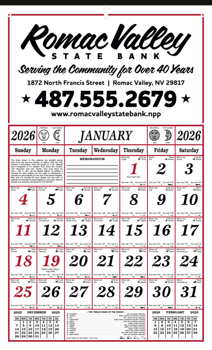 Skinner  Kennedy 7Sheet Almanac-43-E