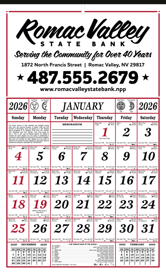 Skinner  Kennedy 7Sheet Almanac-43-E