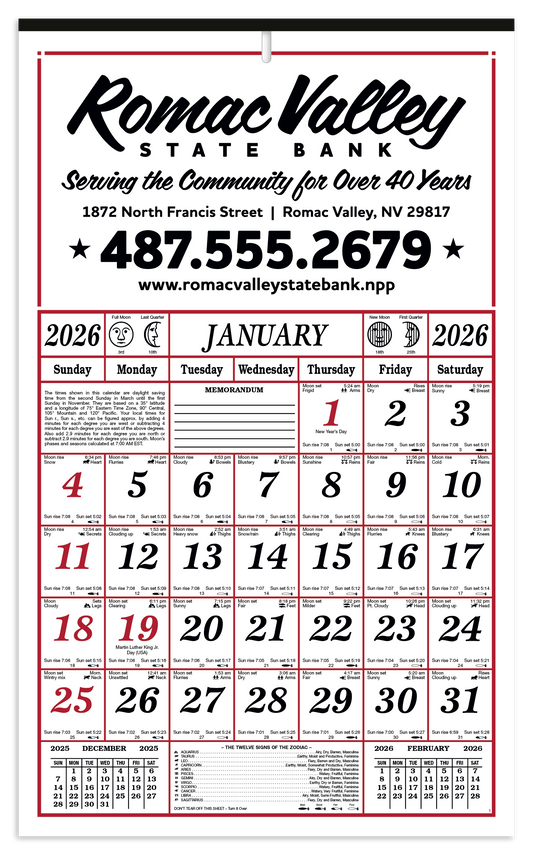 Skinner  Kennedy 7Sheet Almanac-43-E
